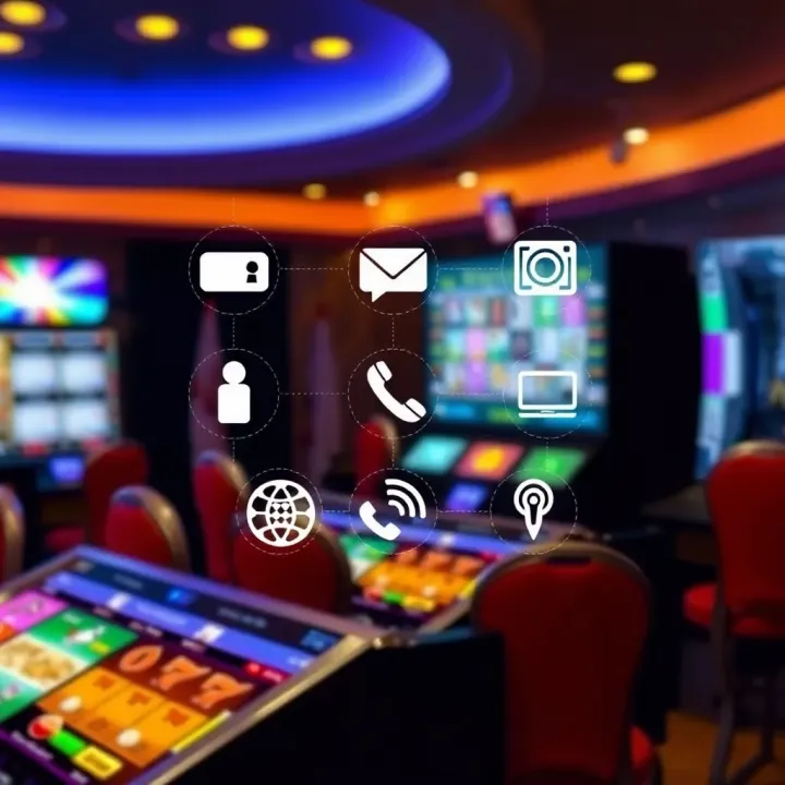 Alternative Ways to Reach Ozwin Casino Support Various communication icons representing alternative contact methods