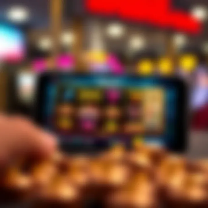 Mobile device showcasing a popular online pokies game with bonus and payout details