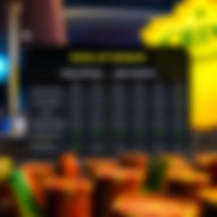 Comparing Casino Bonus Offers for Informed Gaming Choices Comparison chart illustrating different casino bonus offers side by side