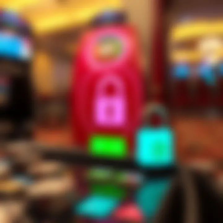 Secure online transactions with digital locks and payment symbols