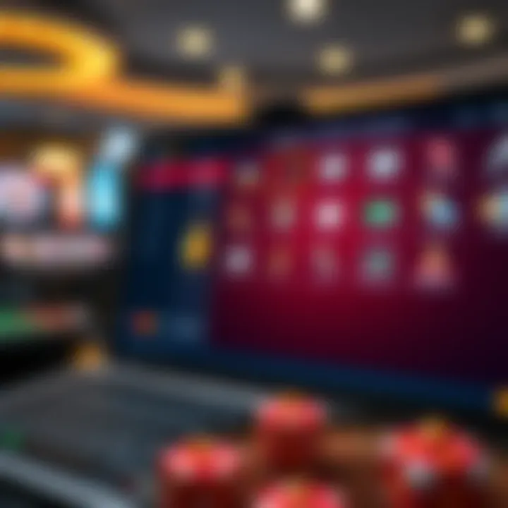 Secure online casino platform interface showing payment options and security icons