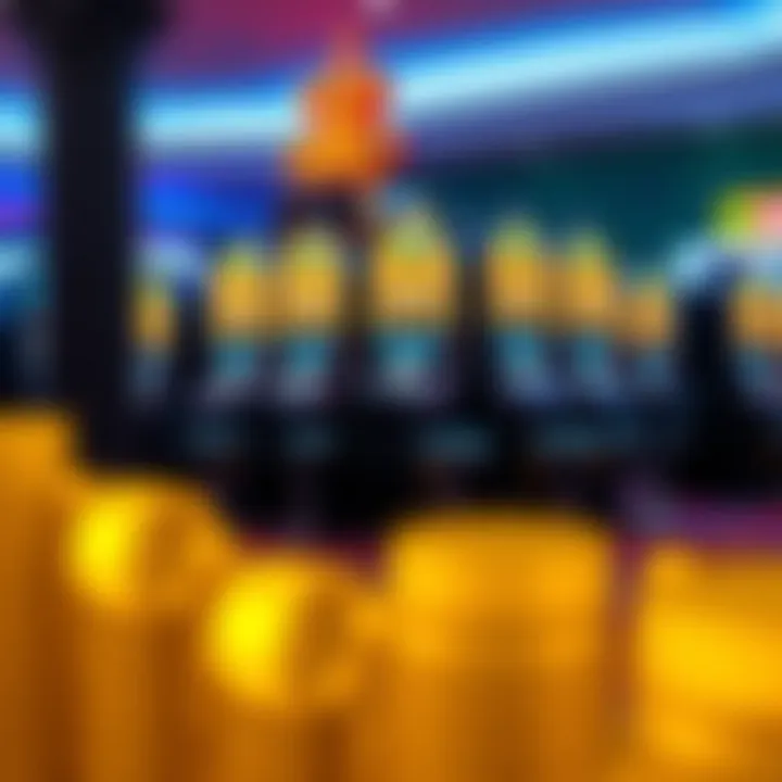 Stylized infographic showing the evolution and legal framework of pokies in Australia