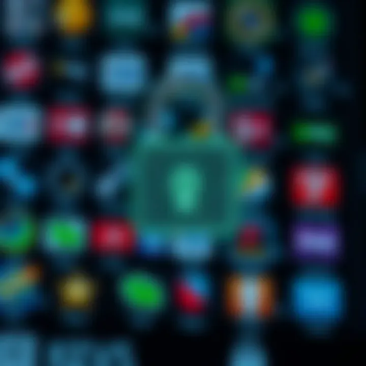 Secure digital lock overlaying a background of payment icons representing safe and trusted casino transactions