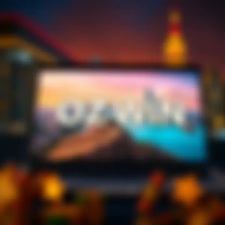 Digital coupon codes displayed on a laptop screen with a background of Australian landmarks