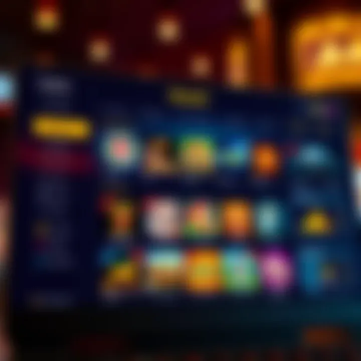 Dashboard view of Ozwin Casino user account with navigation menu and game selection