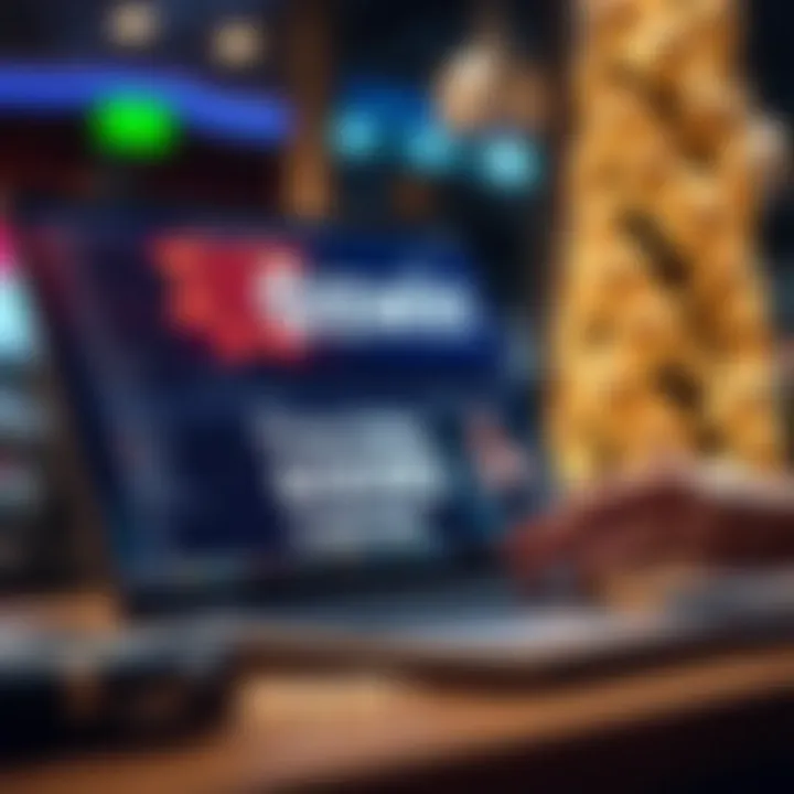 Person entering promo code on a laptop to redeem an online discount