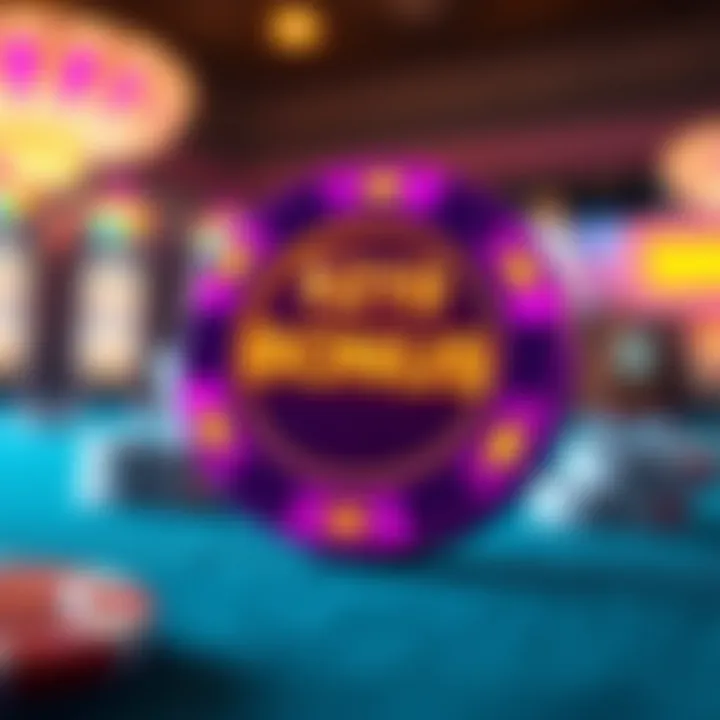 Illustration of a glowing casino chip symbolizing no deposit bonus benefits at Ozwin Casino