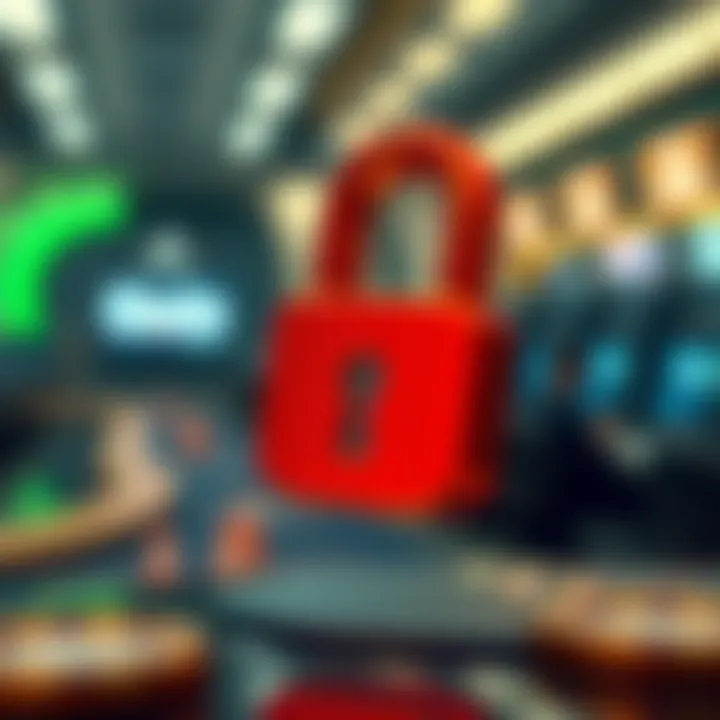 Secure padlock icon symbolizing account protection and data security measures