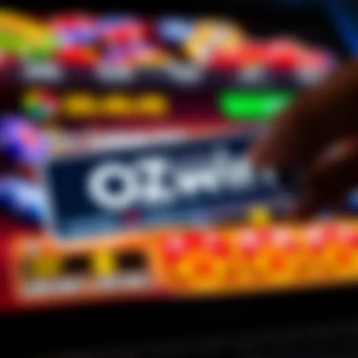 Graphic showing a digital coupon code being applied on an Australian online casino platform