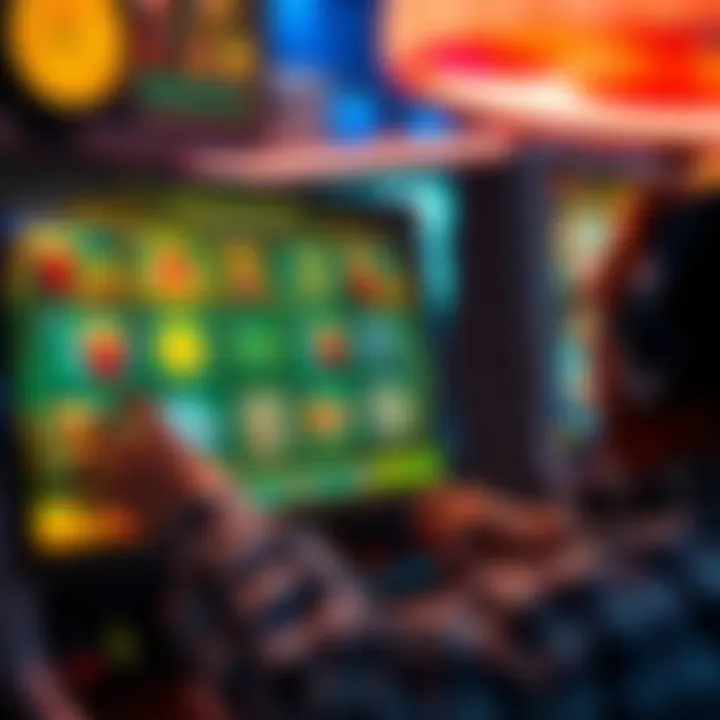 Graphic depicting a player exploring various bonus options on a gaming platform