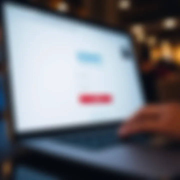 Screenshot showing the Ozwin Casino login page with username and password fields displayed on a laptop screen