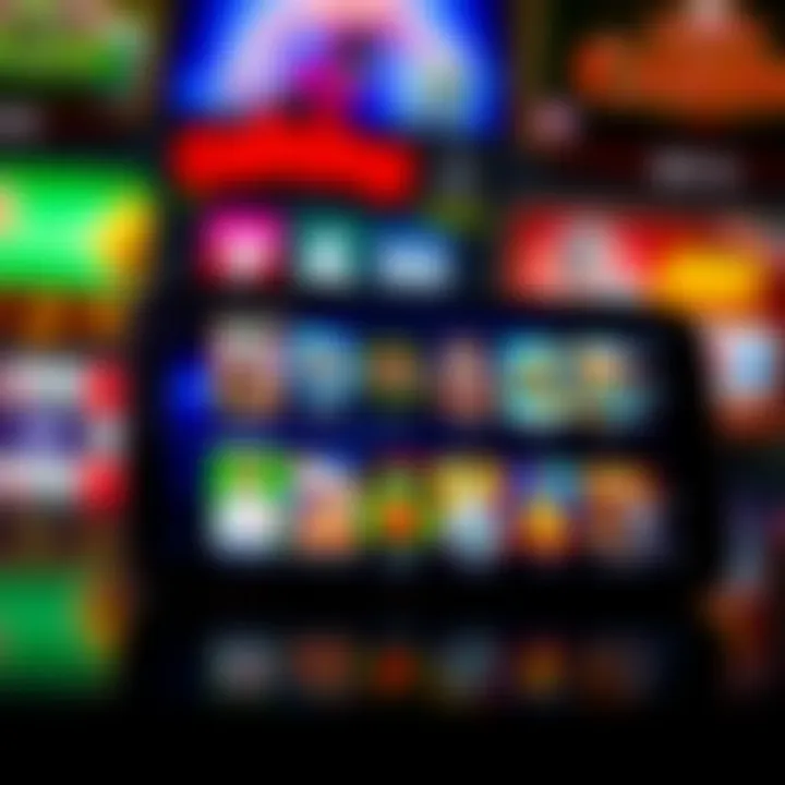 Ozwin Casino app interface displaying a variety of casino games on a smartphone screen