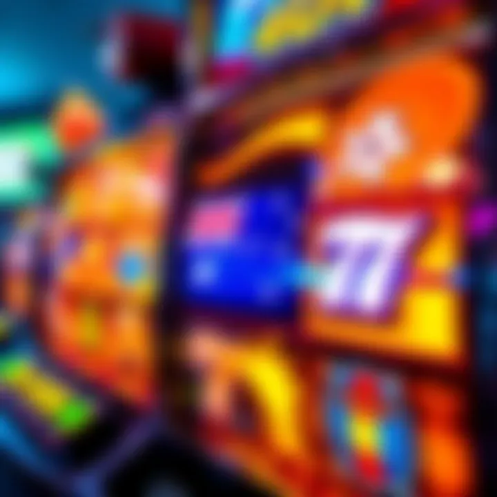 Colorful slot machine reels displaying various Australian-themed symbols with dynamic lighting effects