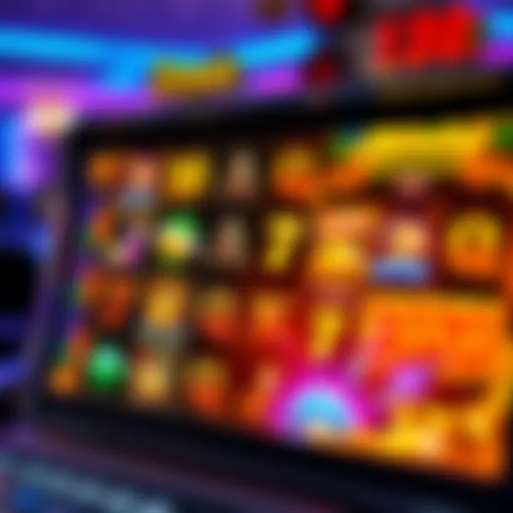 Casino slot machine screen highlighting bonus features and winning opportunities