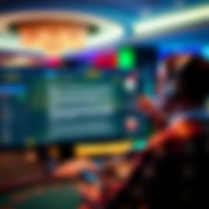 Aussie player reviewing casino bonus terms and conditions on screen