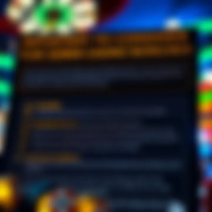 Graphic showing terms and conditions checklist for casino bonuses