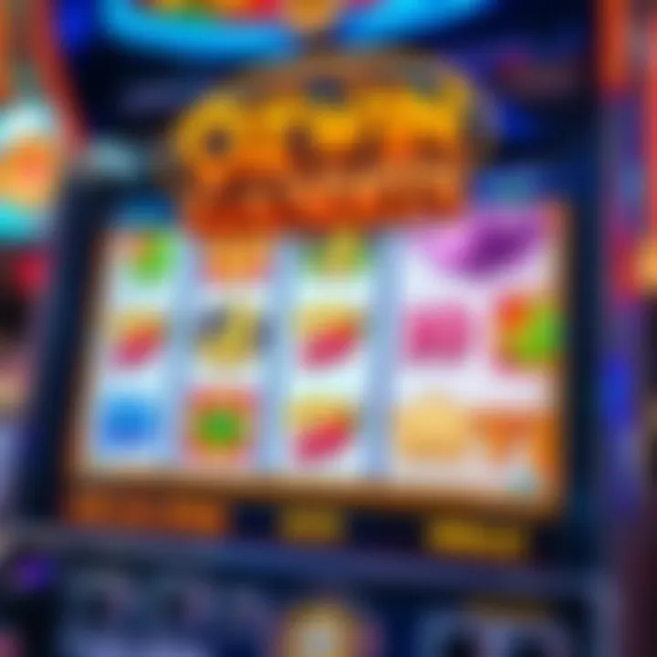 Slot machine screen showing Cash Bandits game symbols with a winning spin