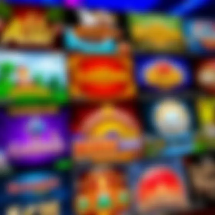 Collection of popular casino games with bonus eligibility icons highlighted