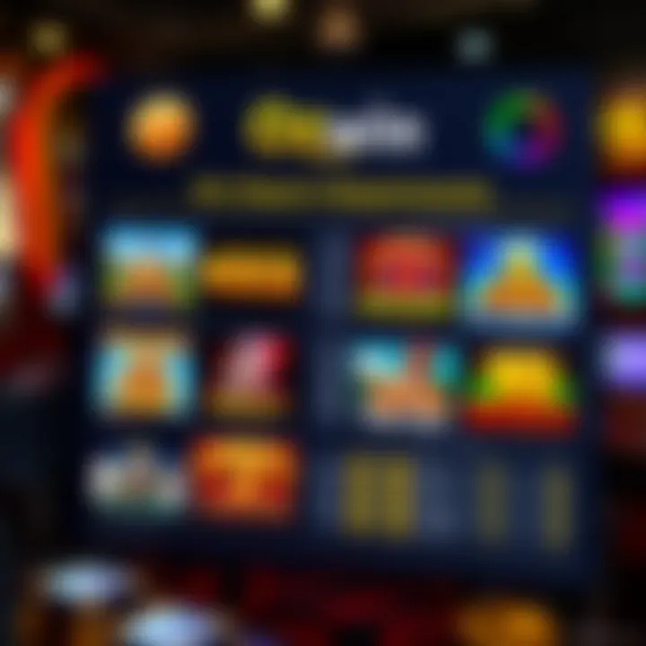 Graphic displaying various slot games eligible for the no deposit bonus at Ozwin Casino with wagering details