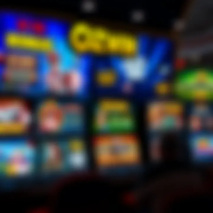 Display of various casino games and bonus offers on Ozwin Casino