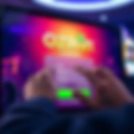 User entering secure credentials on Ozwin Casino login screen