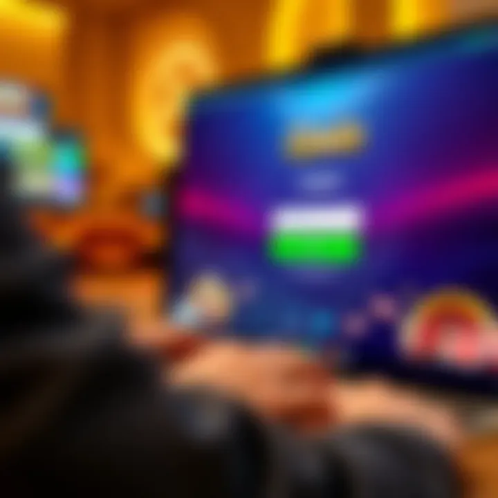 Ozwin Casino Login Interface on Desktop User entering login credentials on Ozwin Casino desktop platform