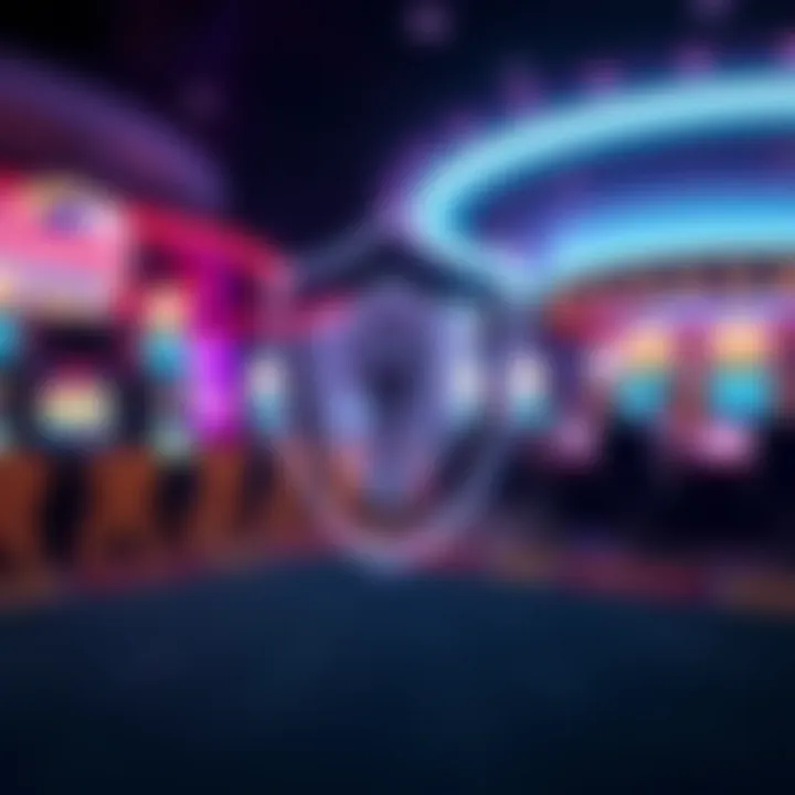 Illustration of shield symbol representing online security for Ozwin Casino access