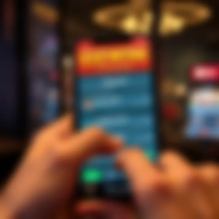 Secure Payment and Withdrawal Options on Ozwin Casino Mobile User interacting with secure mobile casino app showing payment and withdrawal options