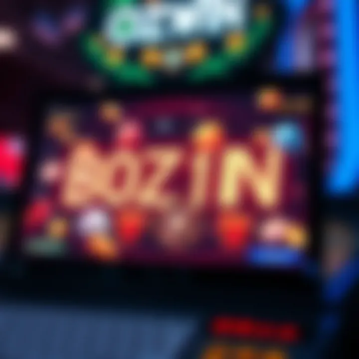 Digital representation of casino bonus codes glowing on a screen with casino-themed icons