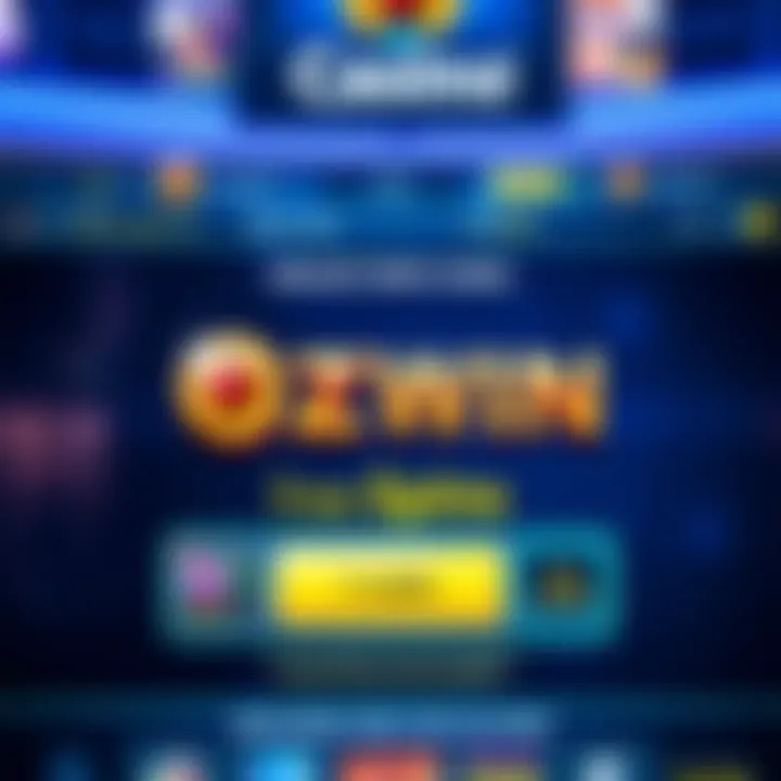 Digital interface highlighting bonus codes and free spins for Australian online casino players