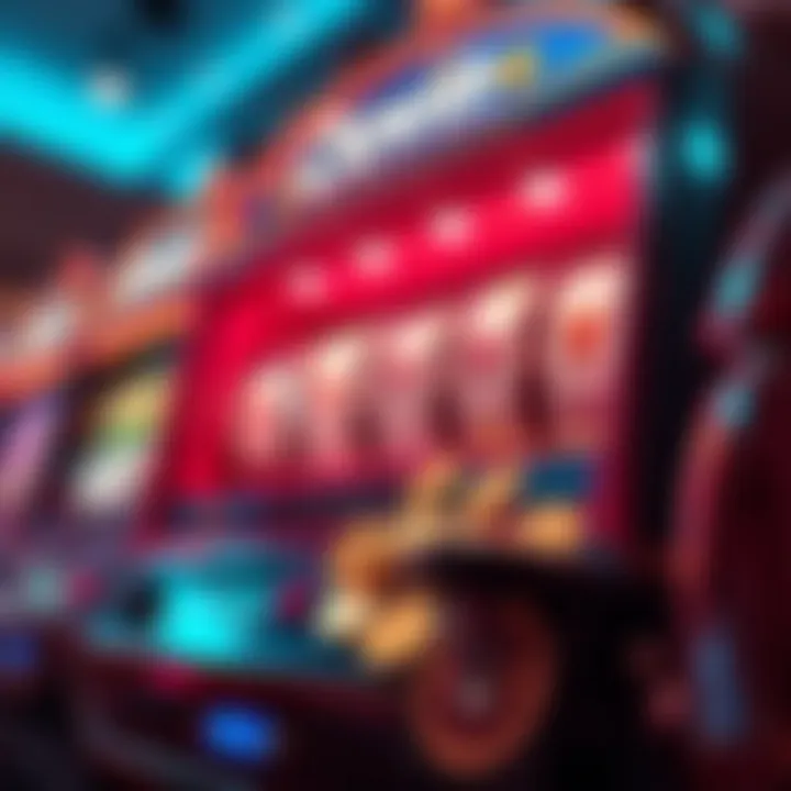 Illustration of a digital slot machine with sparkling coins representing a no deposit bonus offer at Ozwin Casino