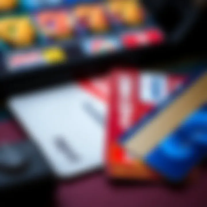 Digital wallet and credit cards representing various payment options for online casino withdrawals