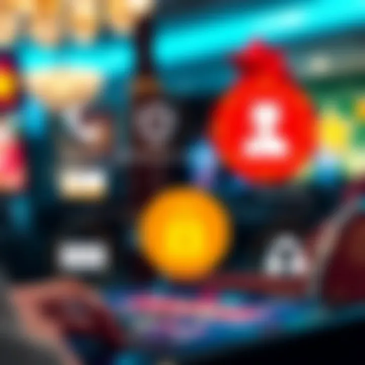 Illustration of secure payment options and customer support icons for Ozwin Casino