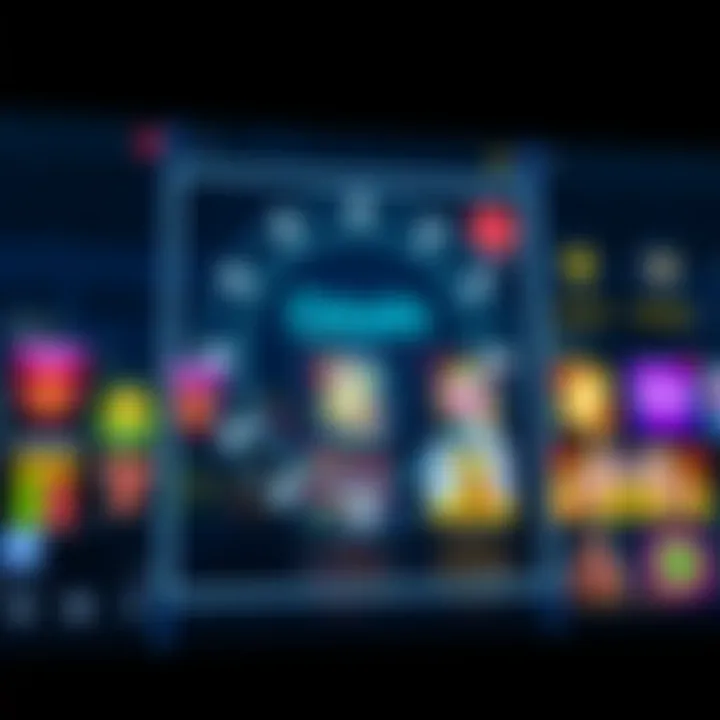 Secure online casino environment with digital lock and gaming icons