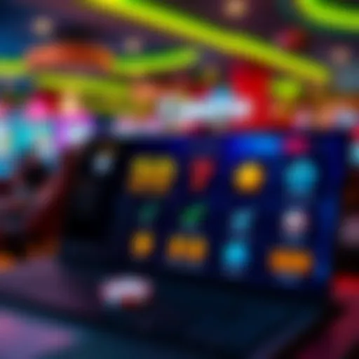 Graphic showing a secure online casino interface with bonus codes and safe play icons