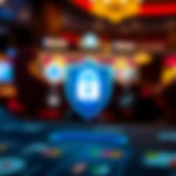 Secure digital transactions illustrated with a shield and payment method icons