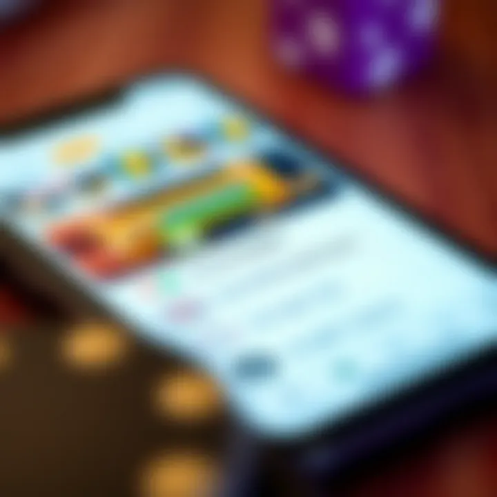 Close-up of a digital wallet on a smartphone screen displaying casino withdrawal options