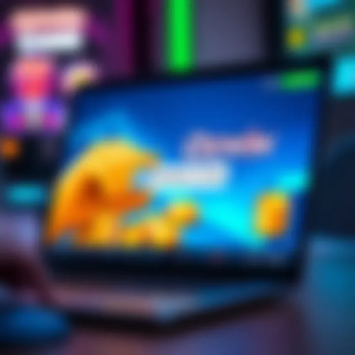 Illustration of a digital casino bonus code being redeemed on a laptop screen