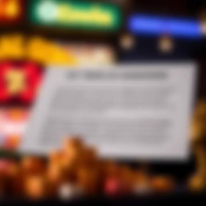 Graphic displaying key terms and conditions with icons representing eligibility and wagering requirements