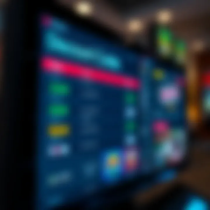 Digital screen displaying various discount codes for online bonuses