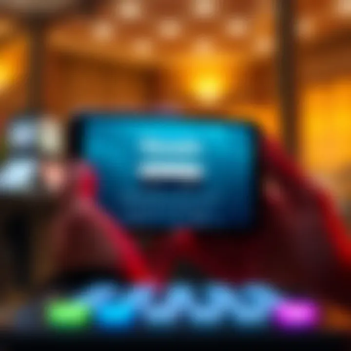 Mobile device screen displaying the Ozwin login interface with a virtual keyboard visible