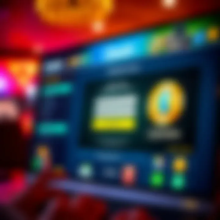 Online casino dashboard highlighting the no deposit bonus offer