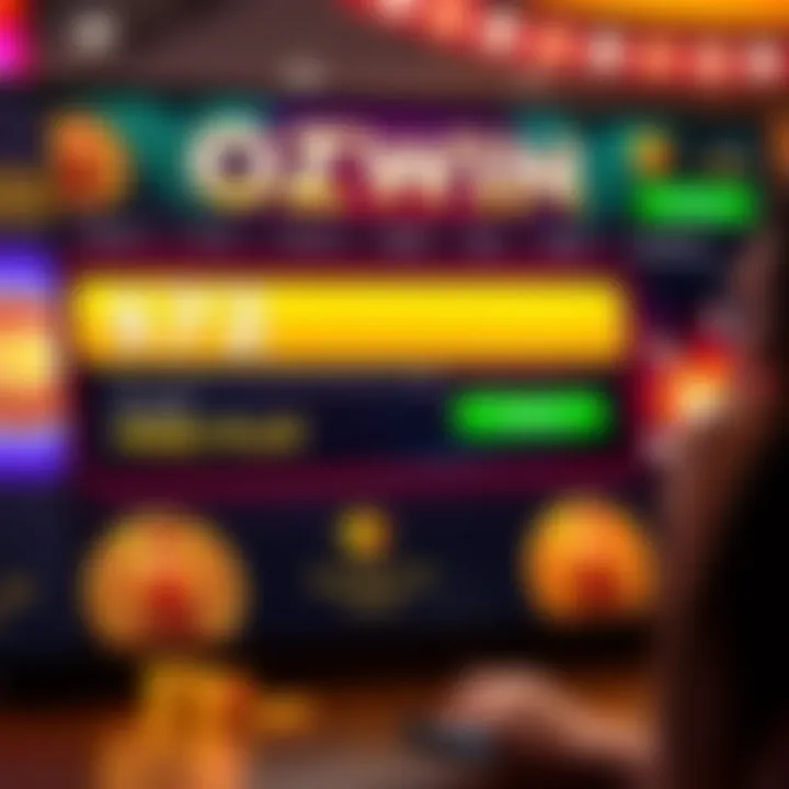 Online casino interface showing bonus code entry and free play options