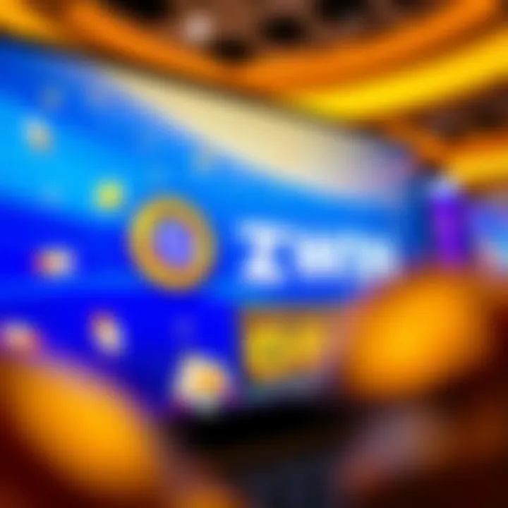 Illustration of a vibrant online casino screen showcasing the Ozwin logo alongside a no deposit bonus notification