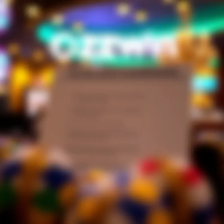 Illustration of terms and conditions checklist for online casino promotions