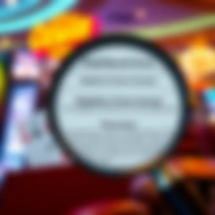 Graphic displaying eligibility criteria checklist and terms with a magnifying glass highlighting key points