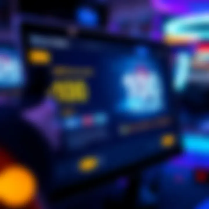 Digital interface showcasing bonus spins and promotional rewards on a casino platform