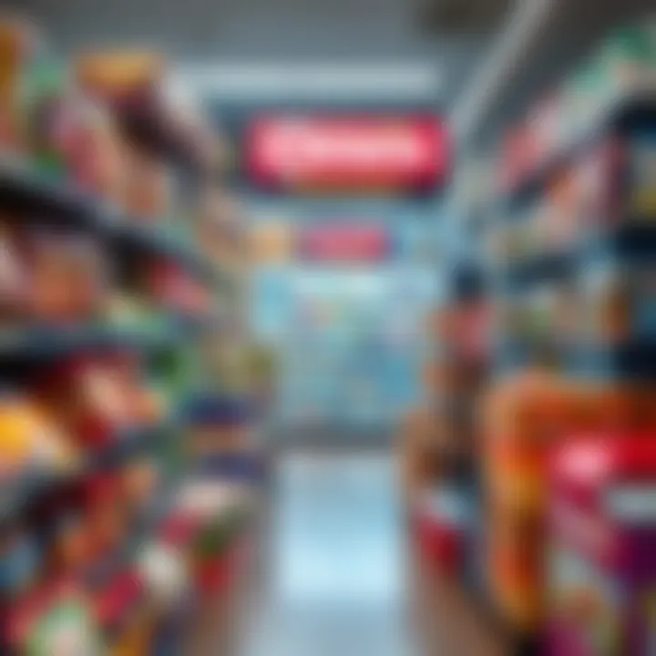 Display of diverse product selection available at Ozwin Retailing including packaged goods and essentials