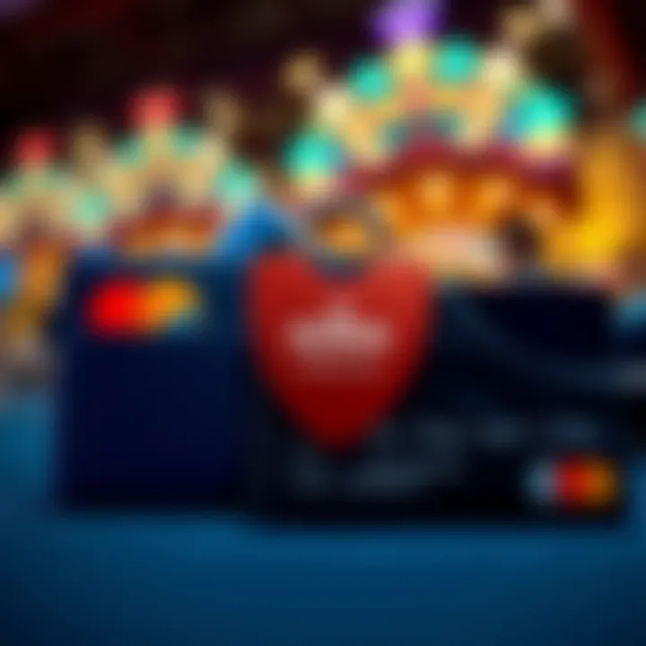 Digital wallet and credit card icons symbolizing secure payment methods for online casino transactions