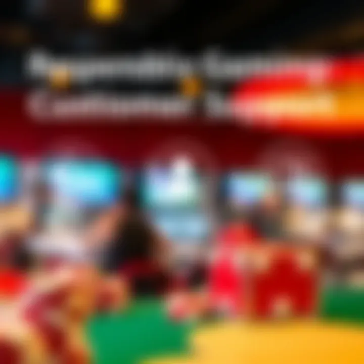 Responsible Gaming and Customer Support at OzWin Casino Graphic showing responsible online gaming with icons of support and safety measures